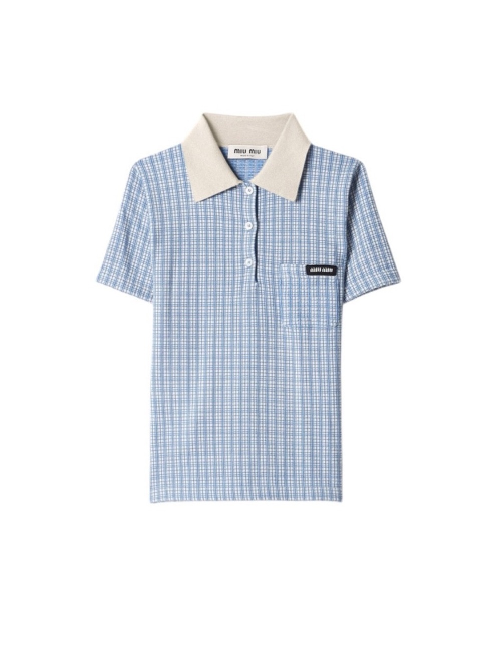 Miu Miu Cashmere and silk polo shirt It38